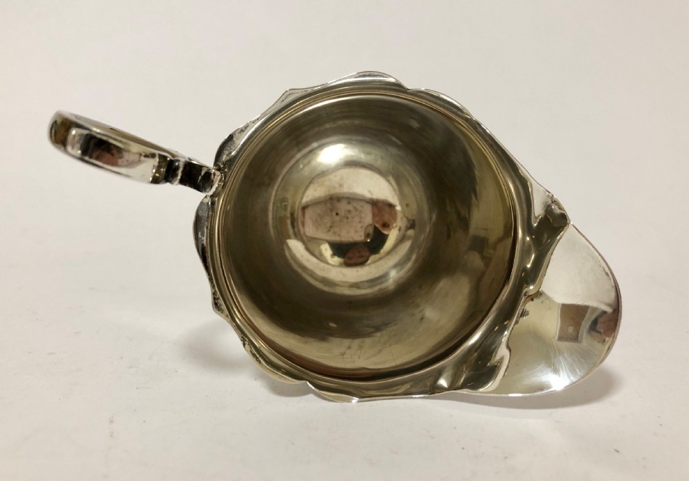 Antique Solid Sterling Silver Milk Jug Creamer 1933 View XI