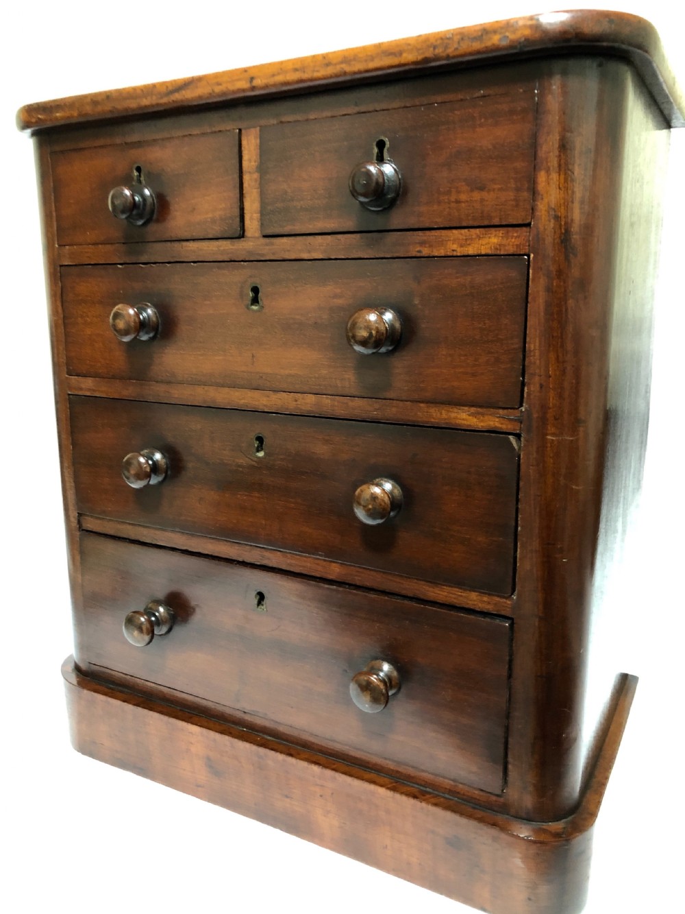 Antique Victorian Miniature Apprentice Mahogany Chest of Drawers View V