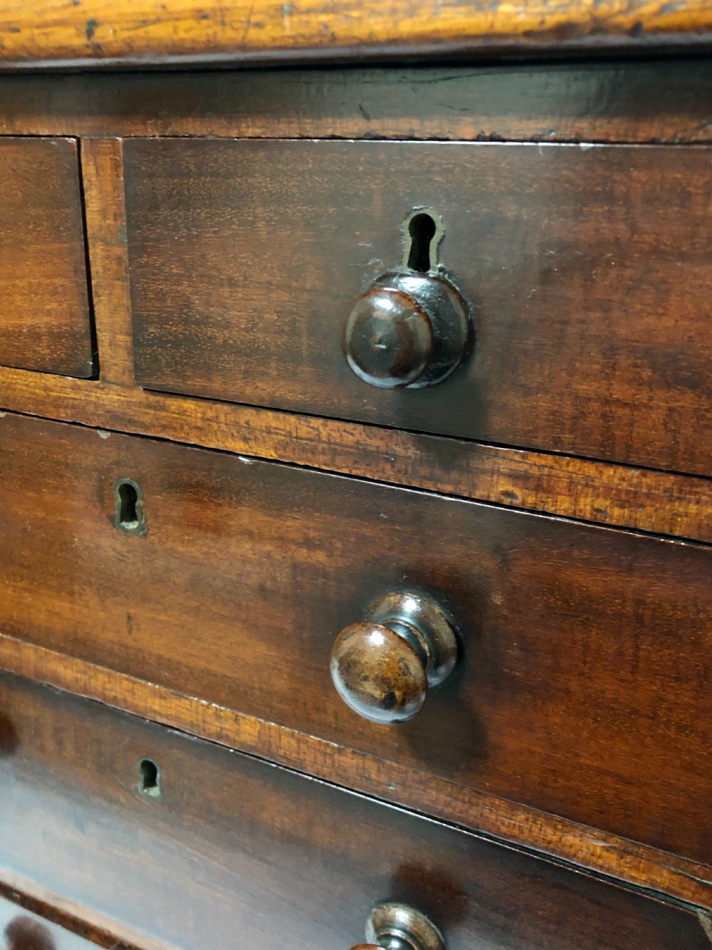 Antique Victorian Miniature Apprentice Mahogany Chest of Drawers View IX