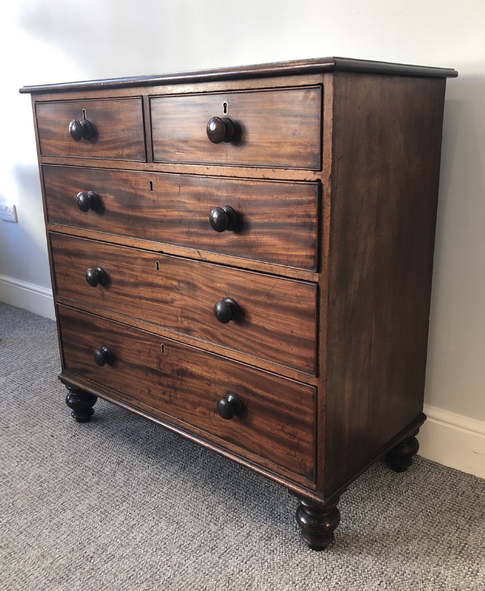 Antique Victorian Mahogany Chest of Drawers View III