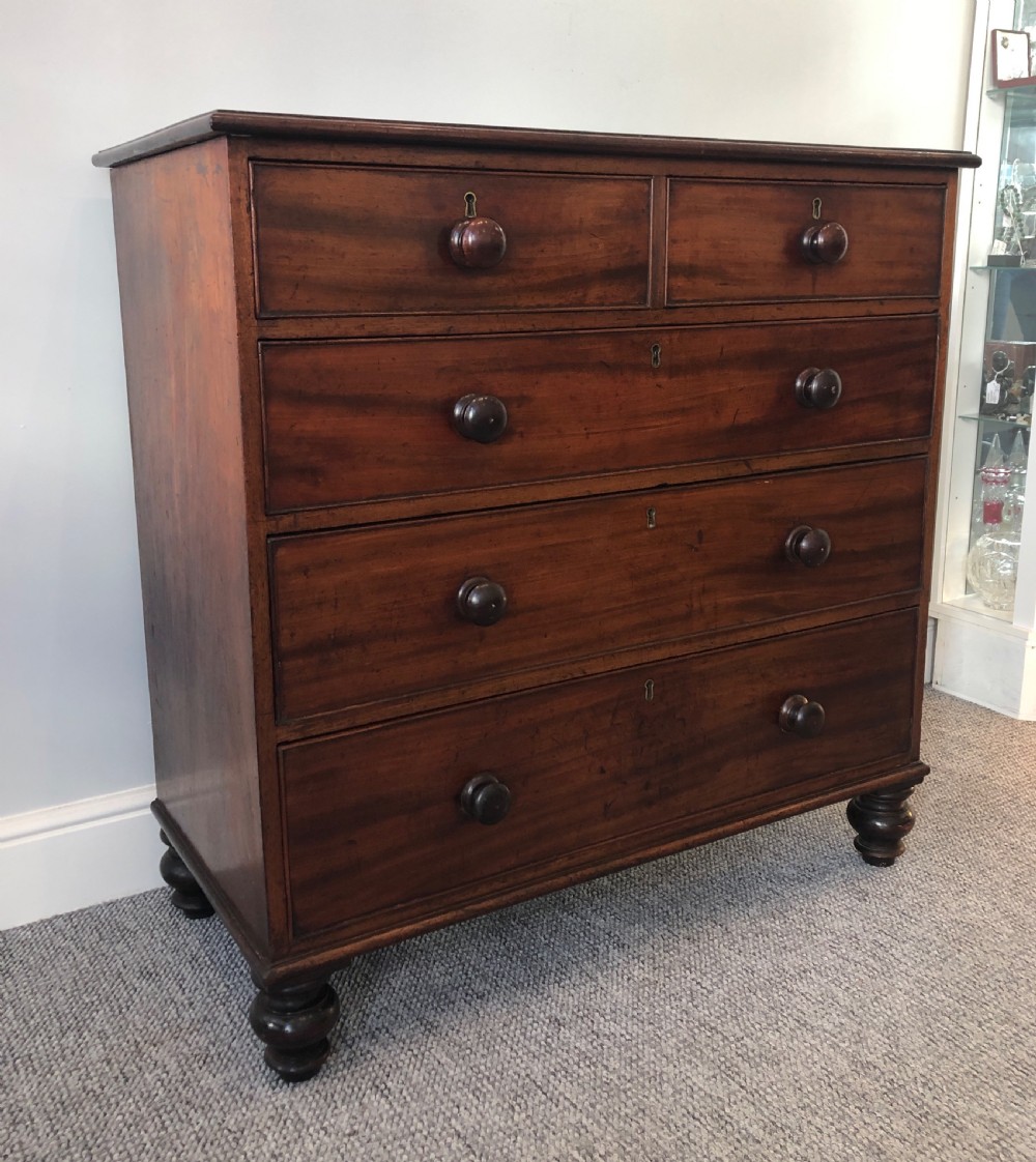 Antique Victorian Mahogany Chest of Drawers View IV