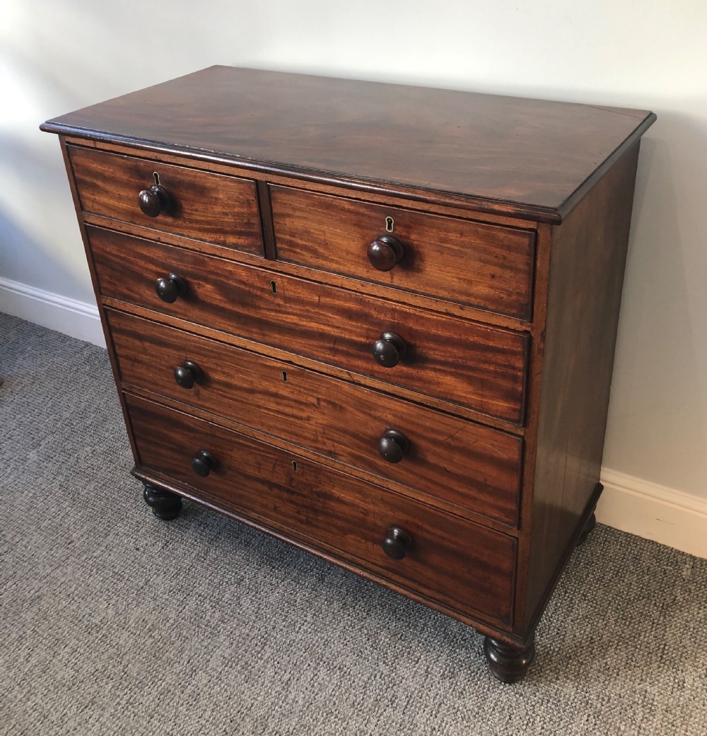 Antique Victorian Mahogany Chest of Drawers View V