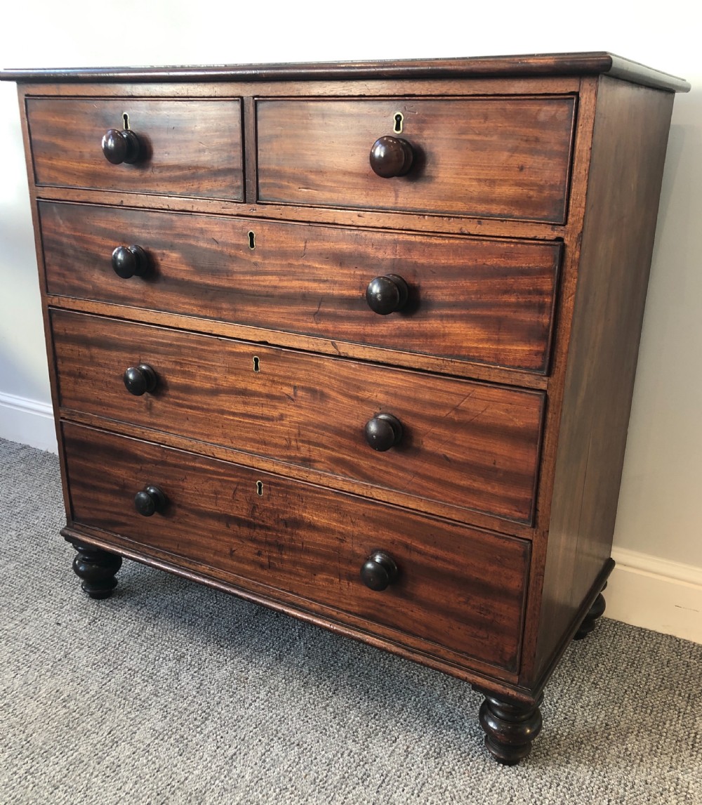 Antique Victorian Mahogany Chest of Drawers View IX