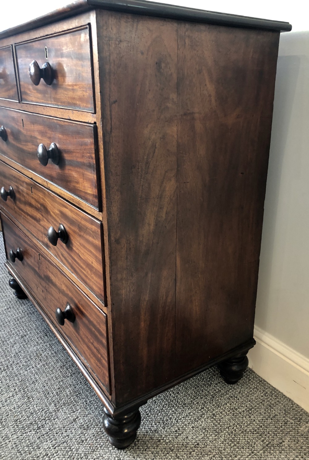 Antique Victorian Mahogany Chest of Drawers View XI