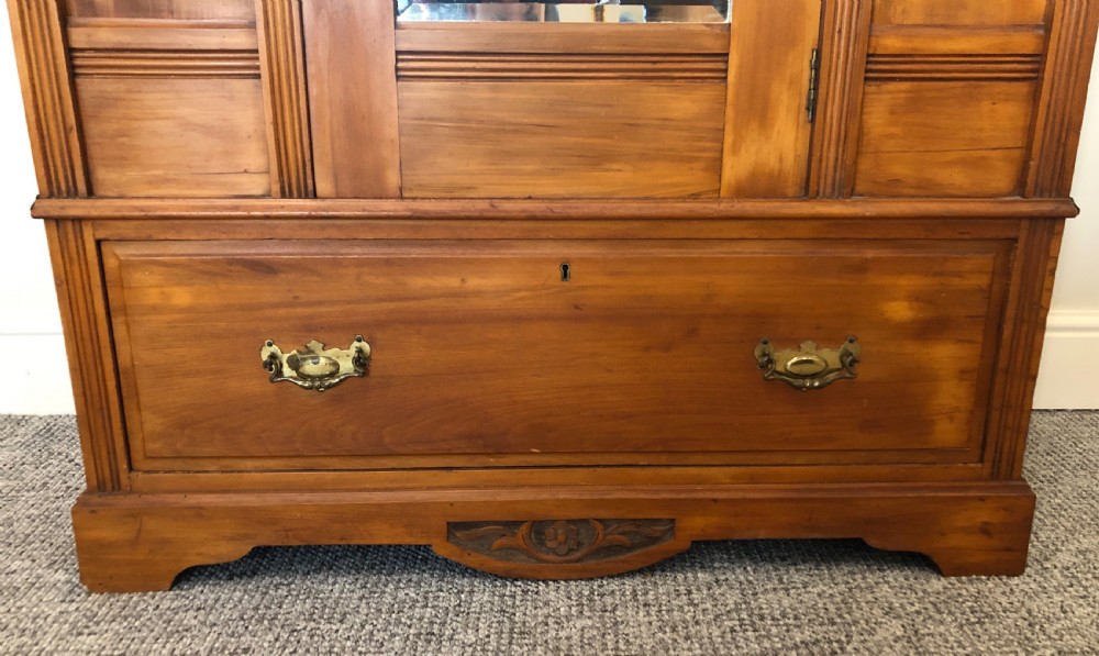 Edwardian Satinwood Single Wardrobe View VII