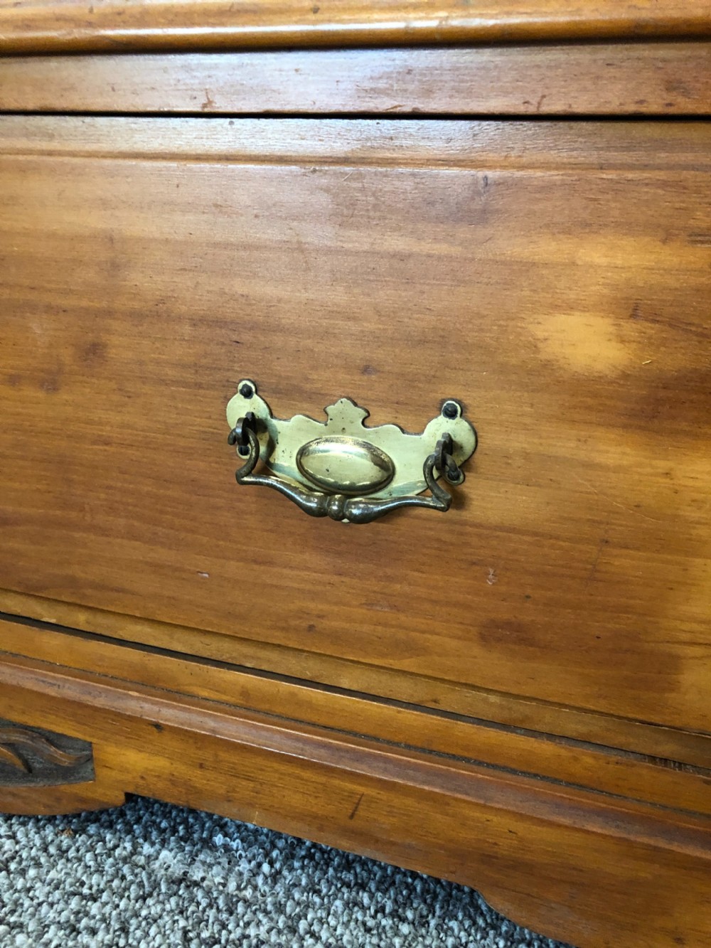 Edwardian Satinwood Single Wardrobe View VIII