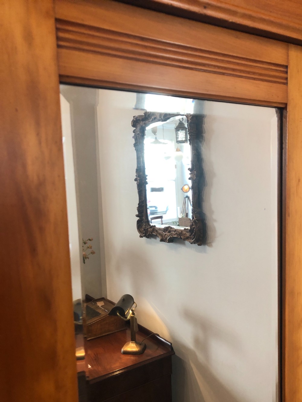 Edwardian Satinwood Single Wardrobe View IX