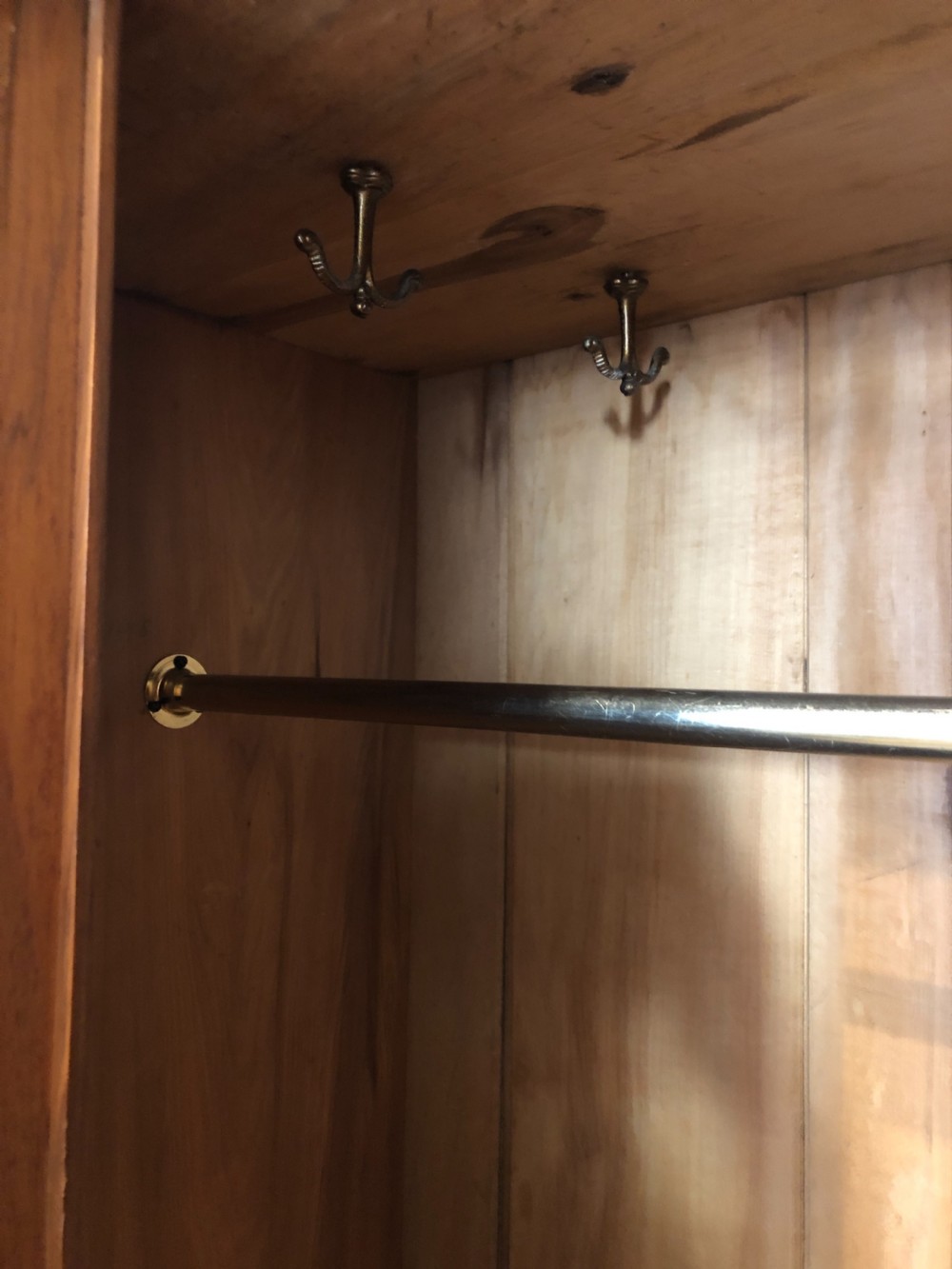 Edwardian Satinwood Single Wardrobe View XII