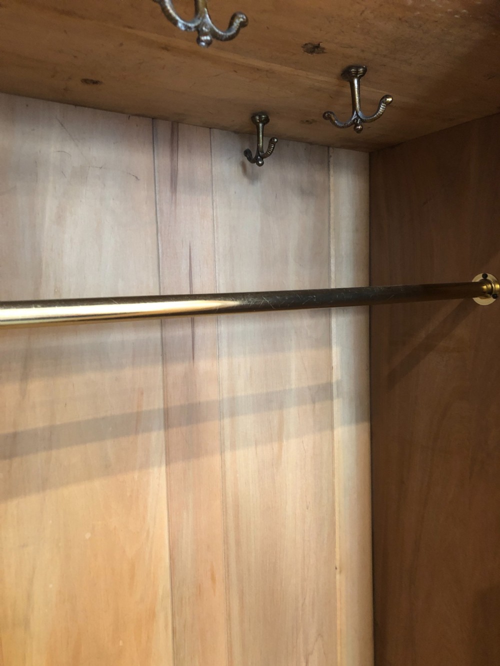 Edwardian Satinwood Single Wardrobe View XIII