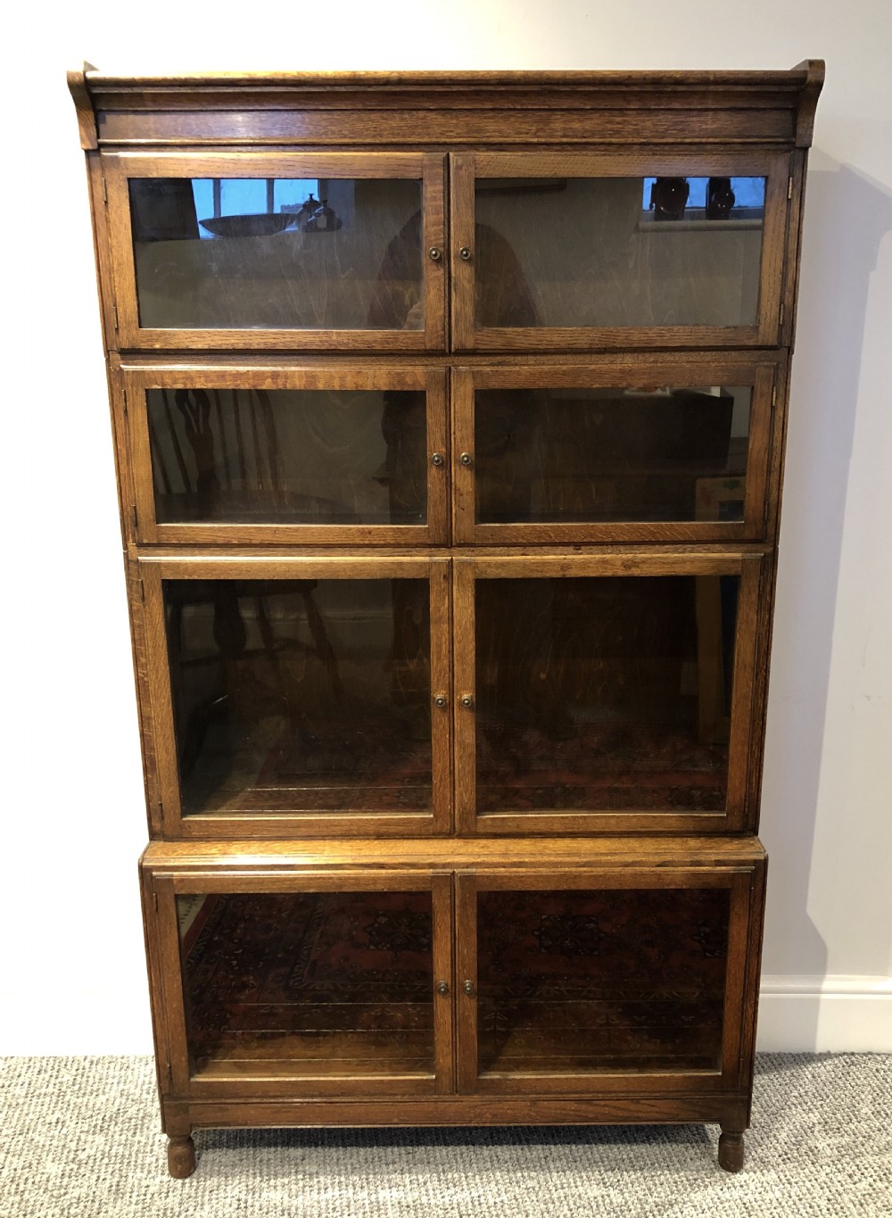 Antique Oak Glazed Minty Bookcase