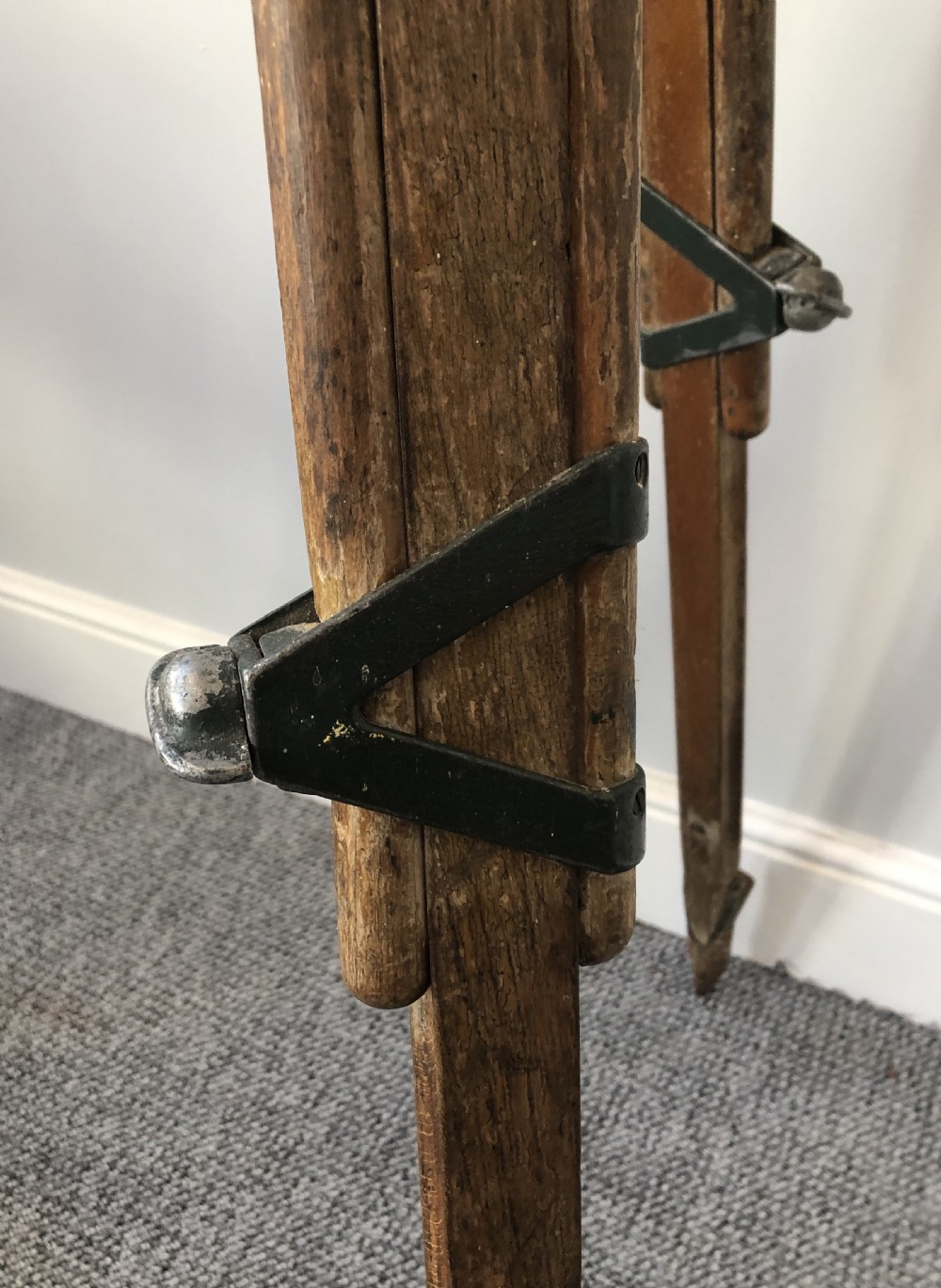 WWI Industrial Lorry Lamp Mounted to a Tripod View VII