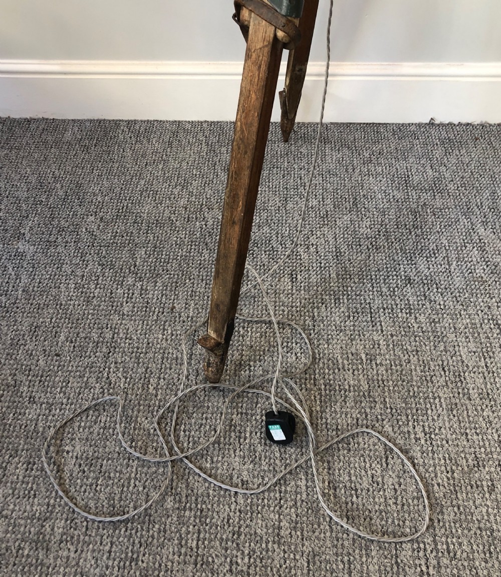 WWI Industrial Lorry Lamp Mounted to a Tripod View XIII