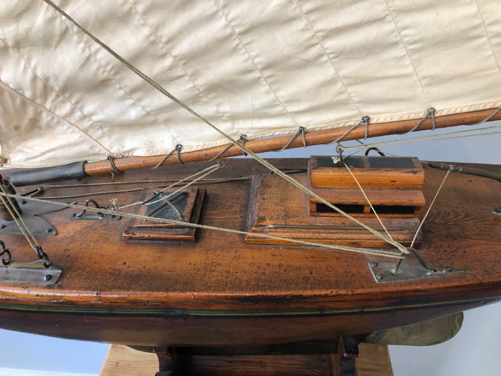 Huge Antique Pond Yacht View VI