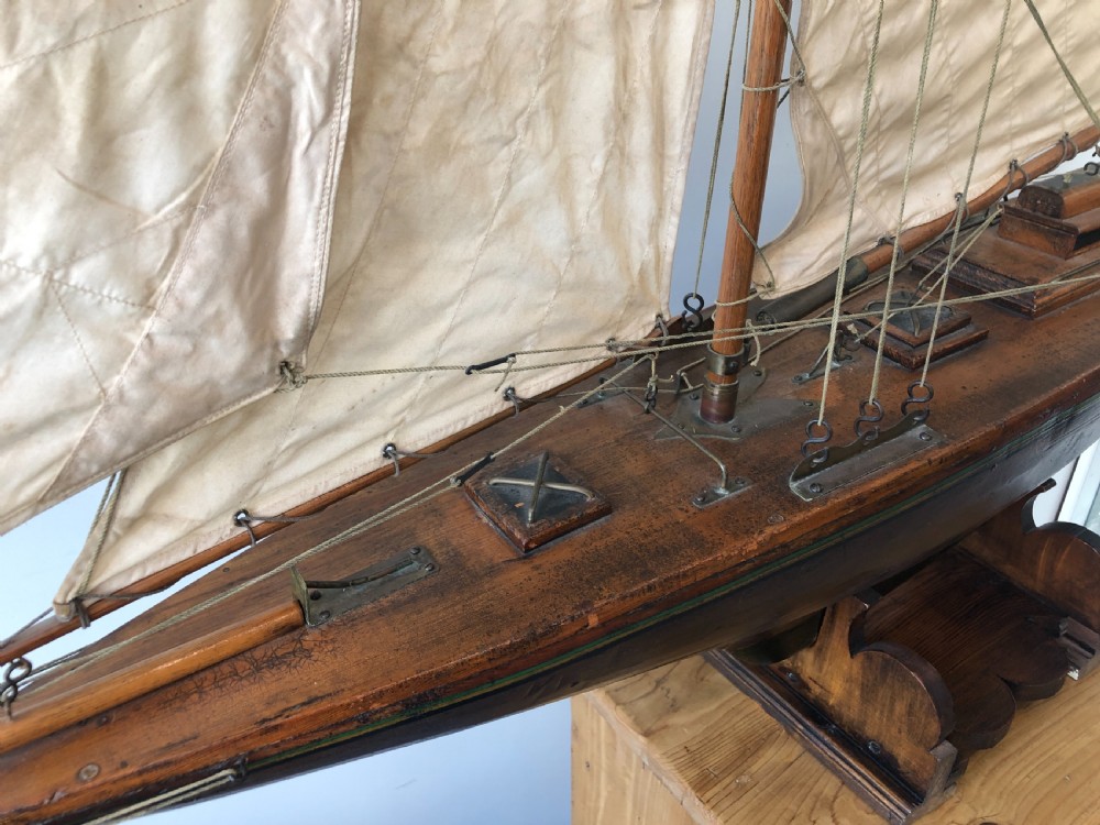 Huge Antique Pond Yacht View VII