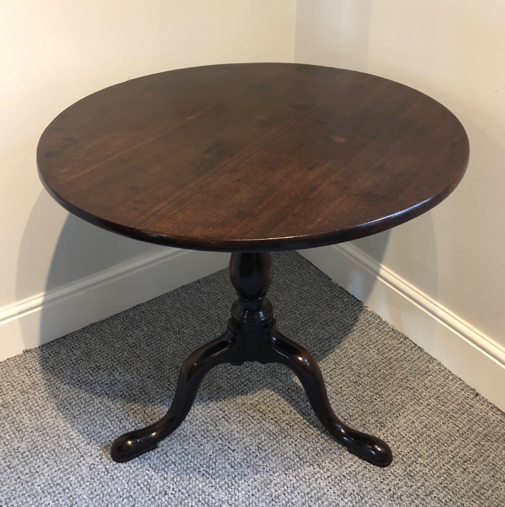 Antique Georgian Mahogany Tilt Top Table  View III