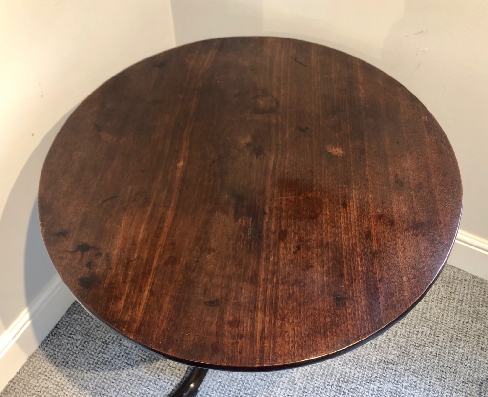 Antique Georgian Mahogany Tilt Top Table  View IV