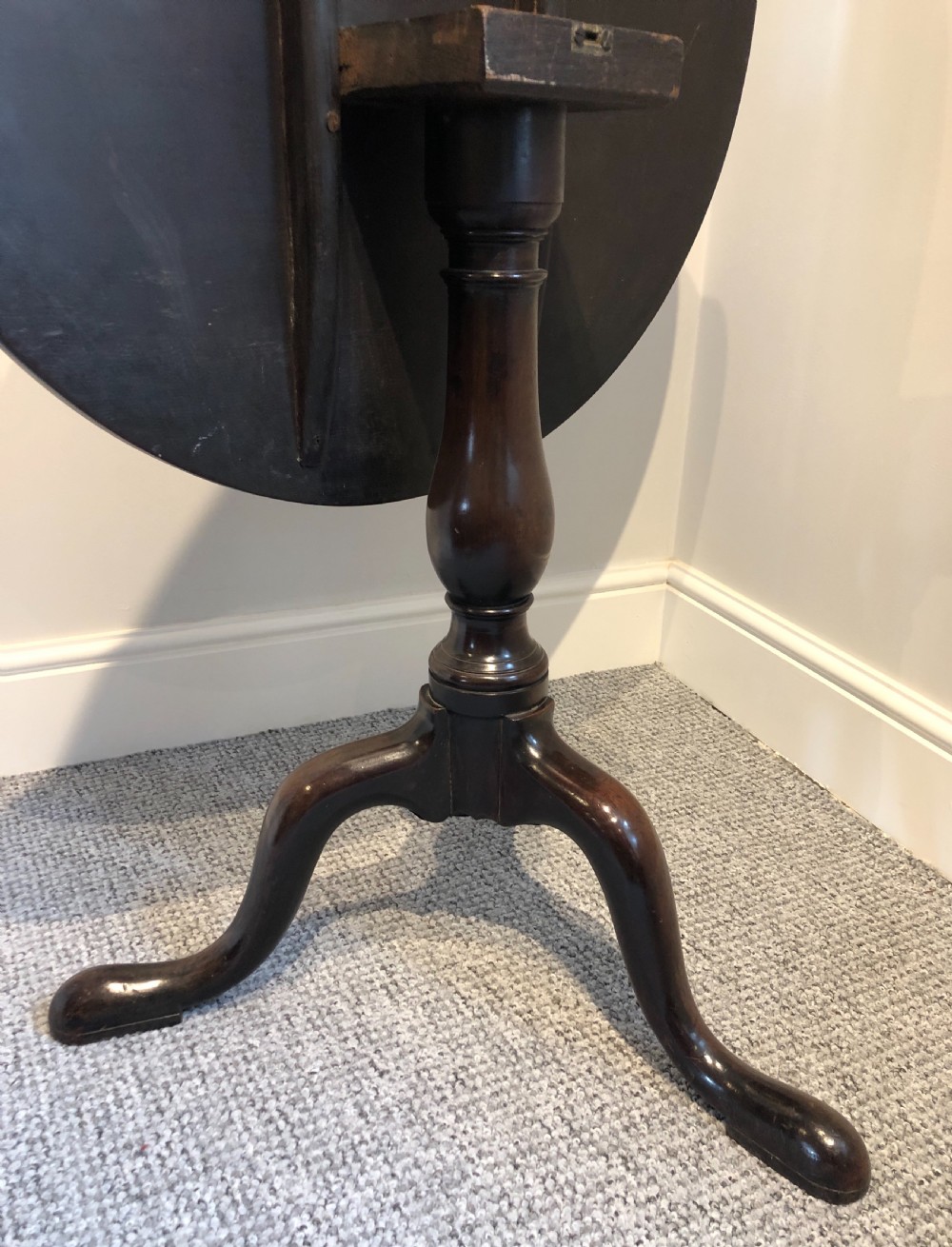 Antique Georgian Mahogany Tilt Top Table  View VI
