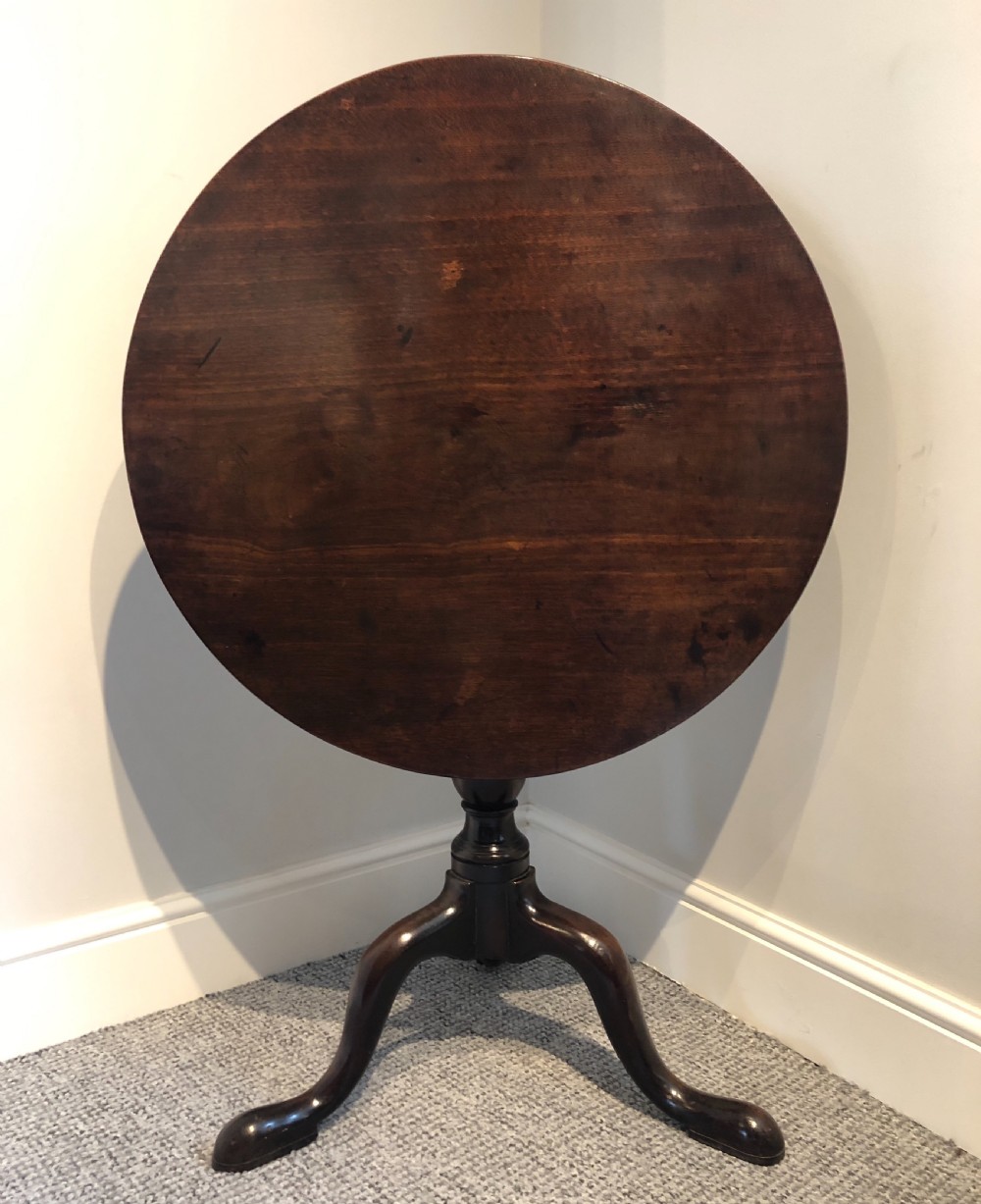 Antique Georgian Mahogany Tilt Top Table  View IX