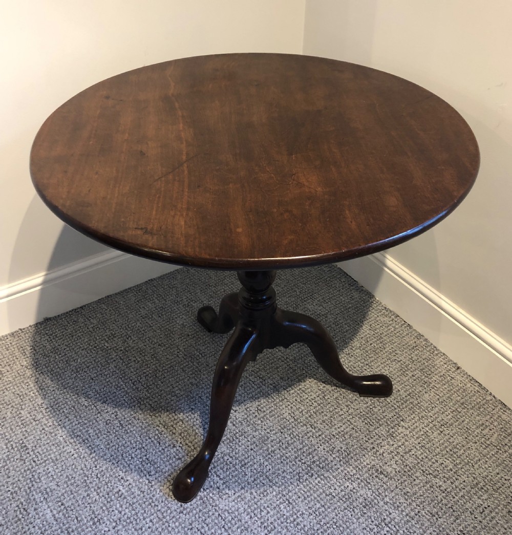 Georgian Mahogany Tilt Top Occasional Table
