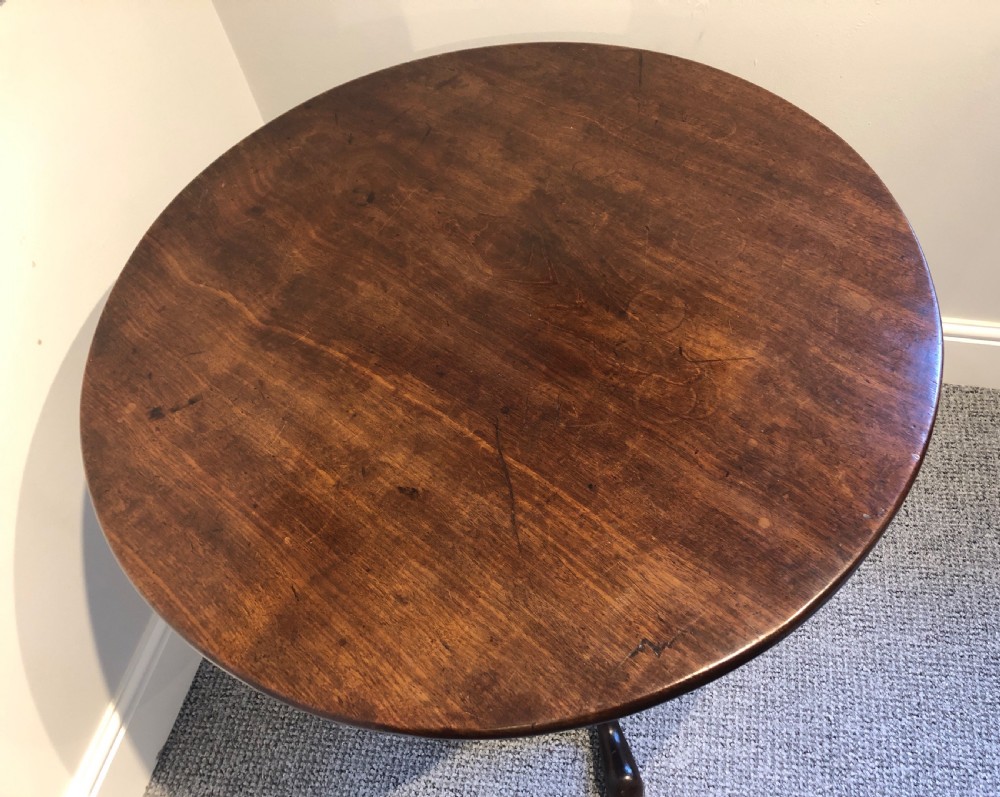 Georgian Mahogany Tilt Top Occasional Table View IV