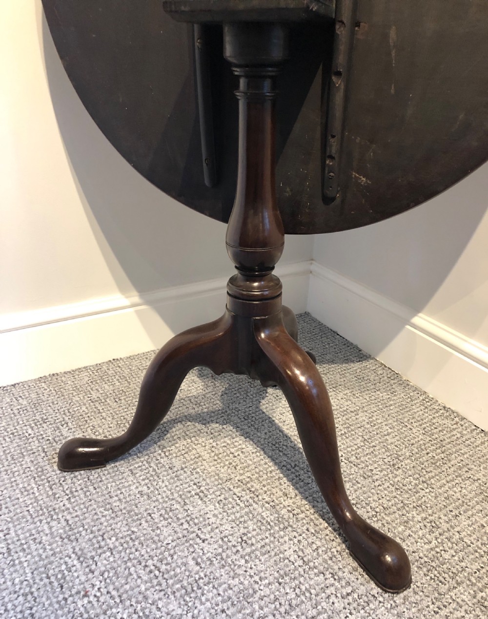 Georgian Mahogany Tilt Top Occasional Table View VII