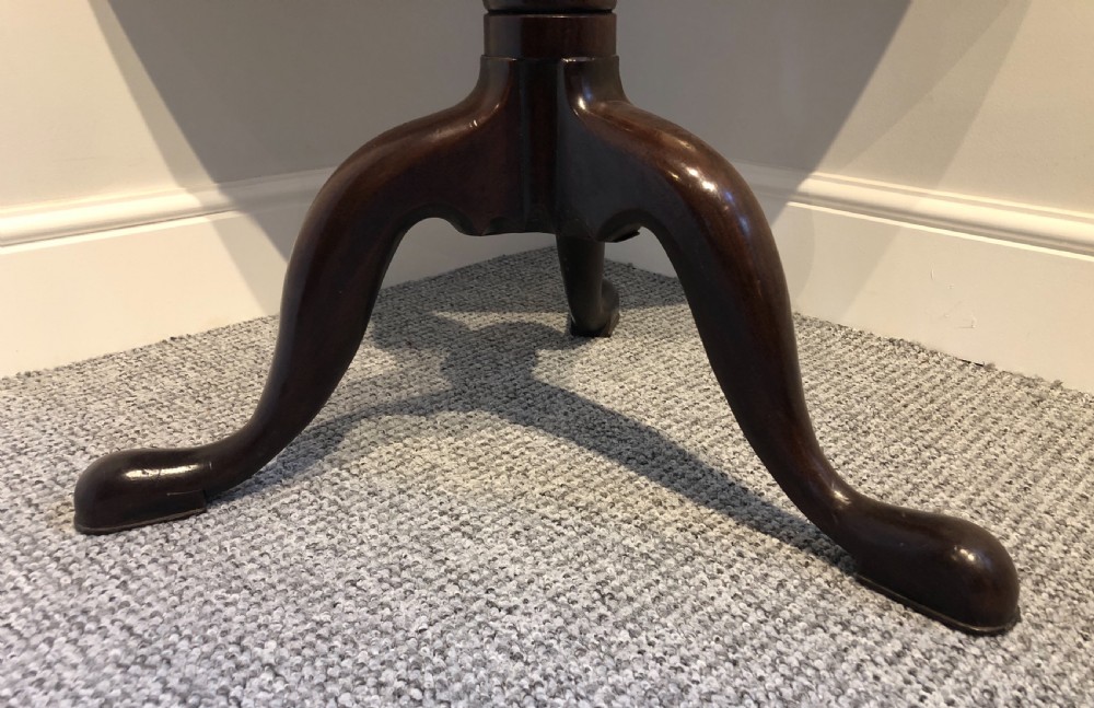 Georgian Mahogany Tilt Top Occasional Table View VIII
