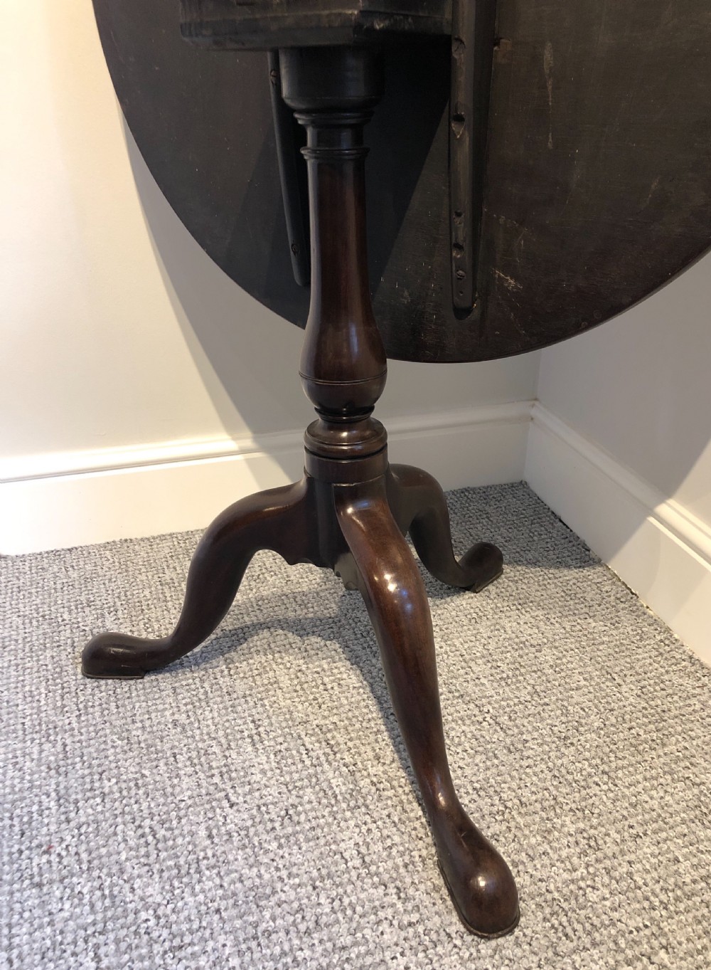 Georgian Mahogany Tilt Top Occasional Table View IX