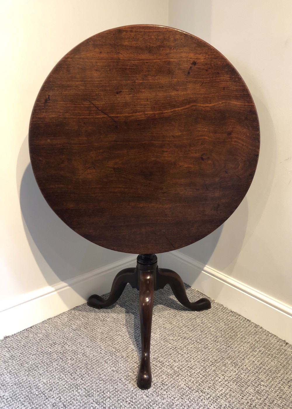 Georgian Mahogany Tilt Top Occasional Table View X