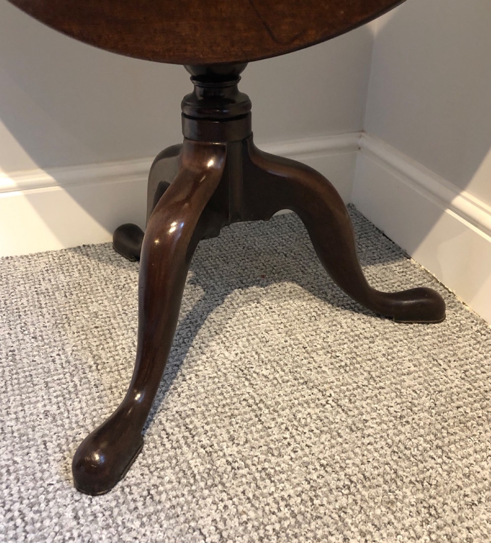 Georgian Mahogany Tilt Top Occasional Table View XII