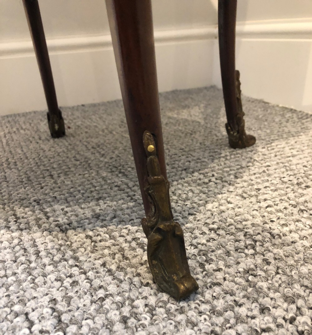 Antique French Marble Top Side Table View VII