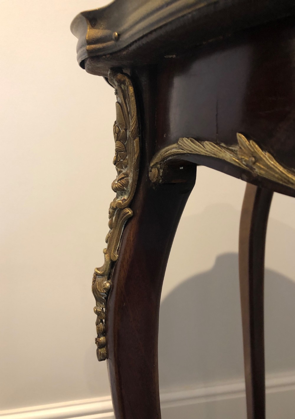 Antique French Marble Top Side Table View VIII