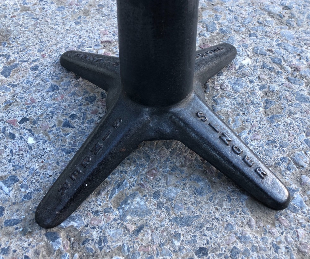 Original Antique Industrial Singer Sewing Stool View III