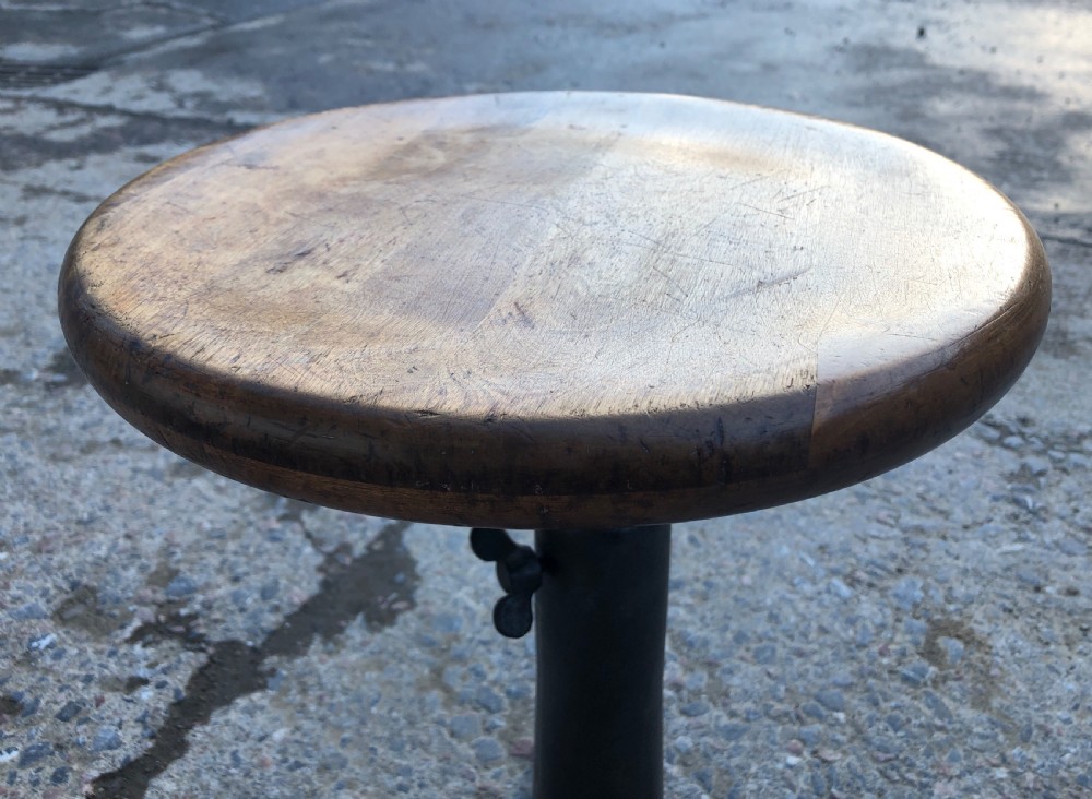 Original Antique Industrial Singer Sewing Stool View VI