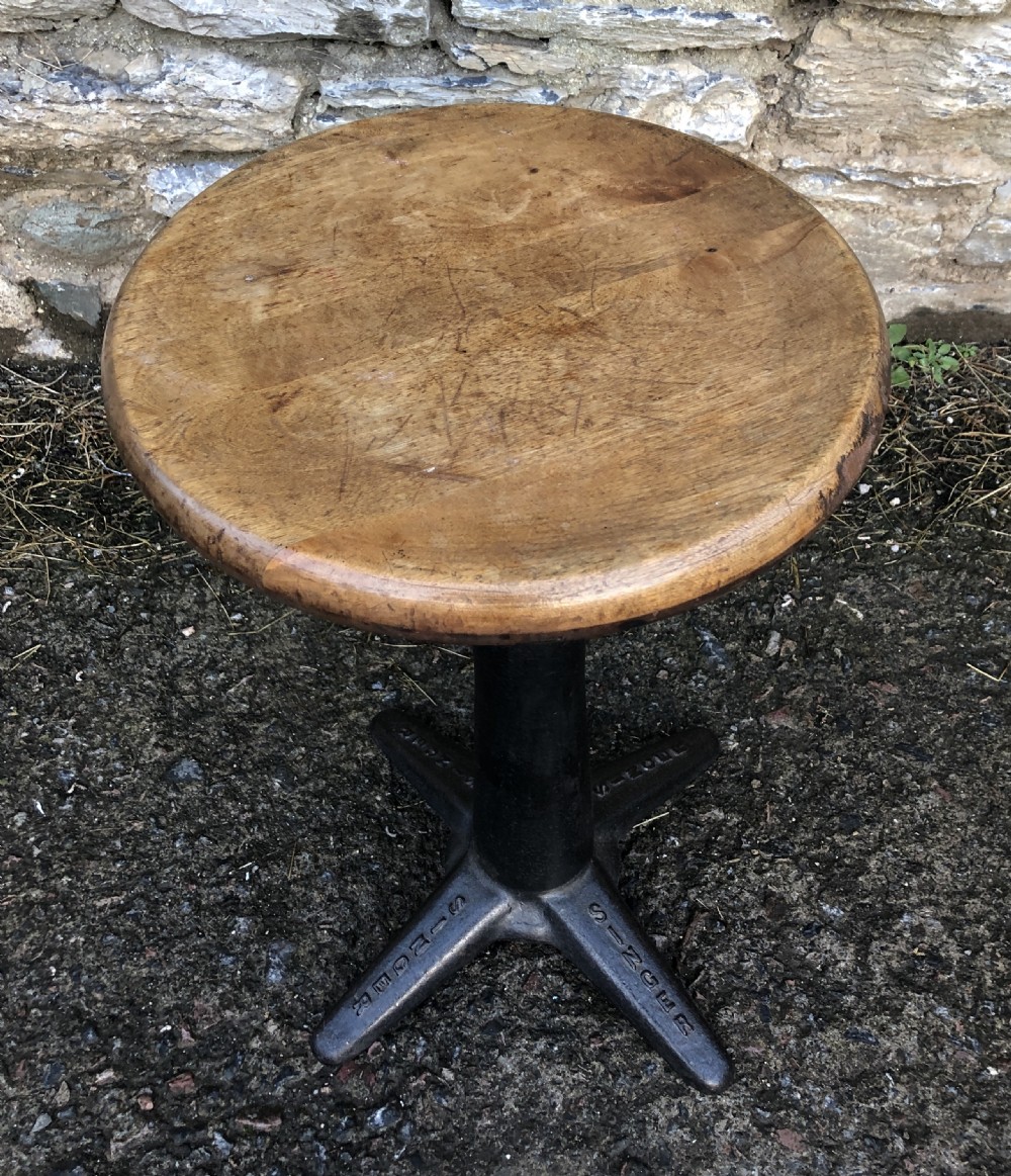 Original Antique Industrial Singer Sewing Stool View VII