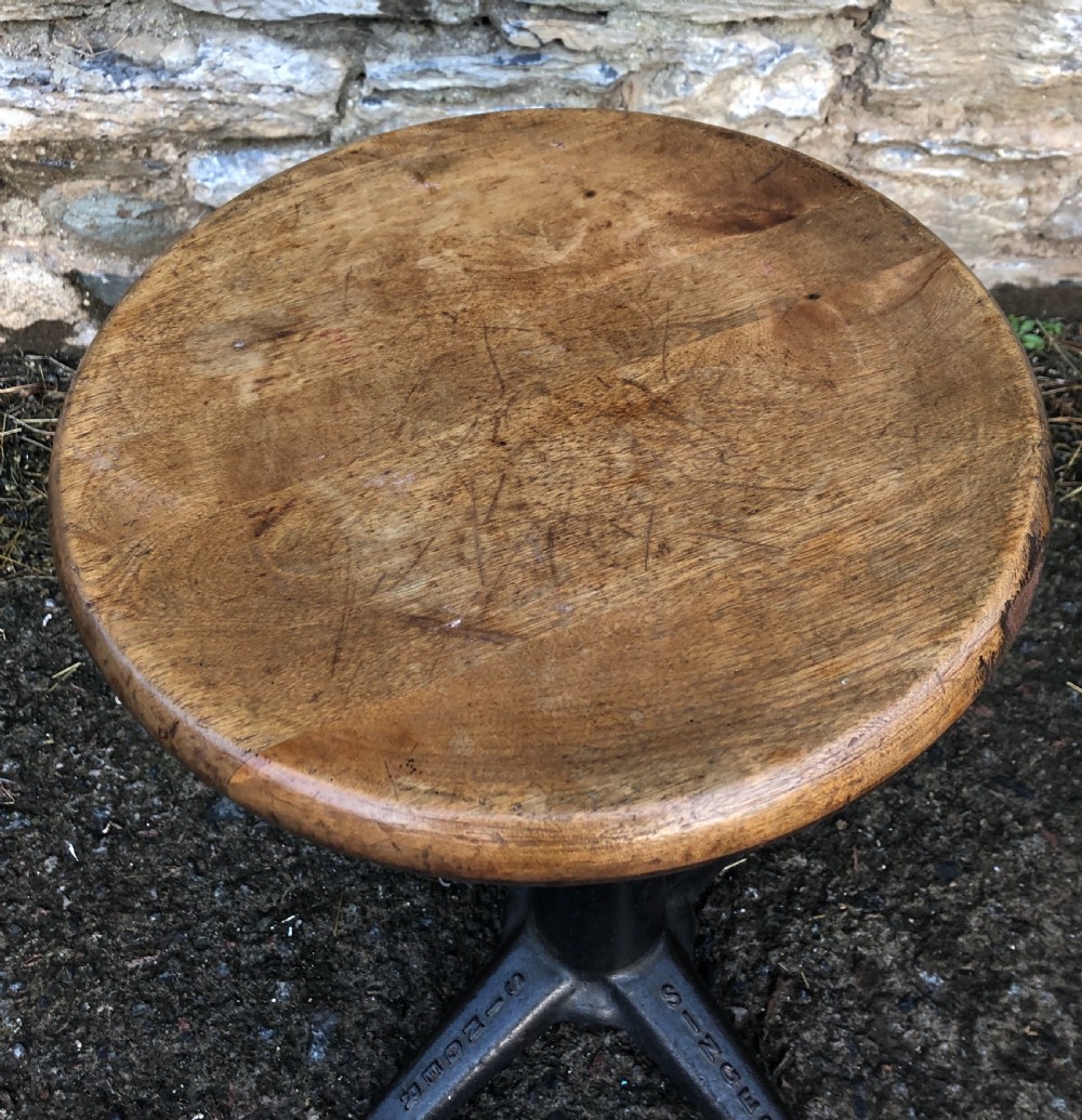 Original Antique Industrial Singer Sewing Stool View VIII