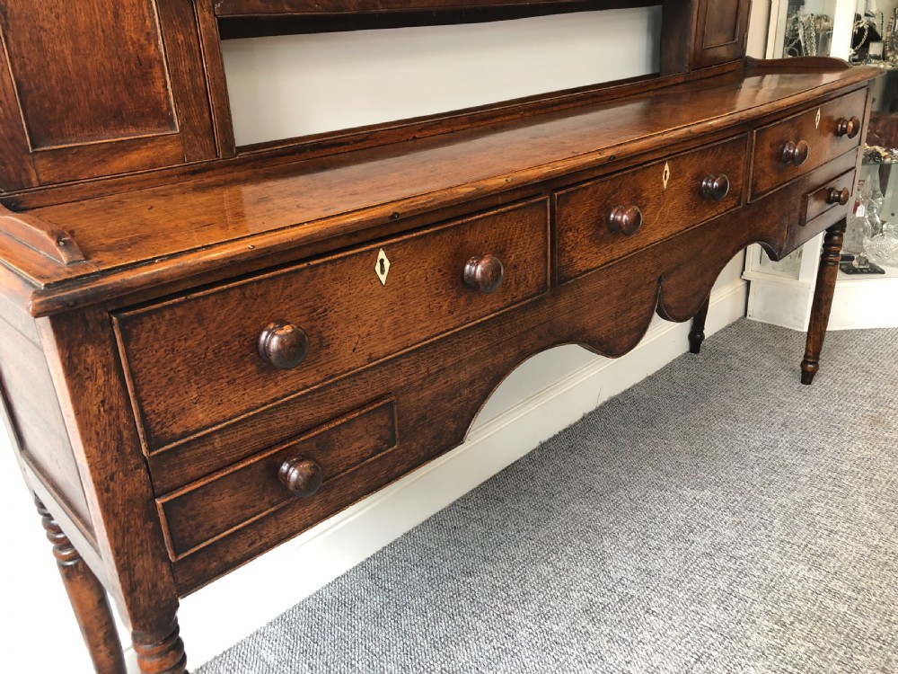 Large Antique Georgian Oak Dresser View III
