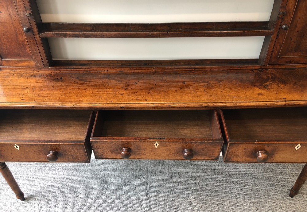 Large Antique Georgian Oak Dresser View V