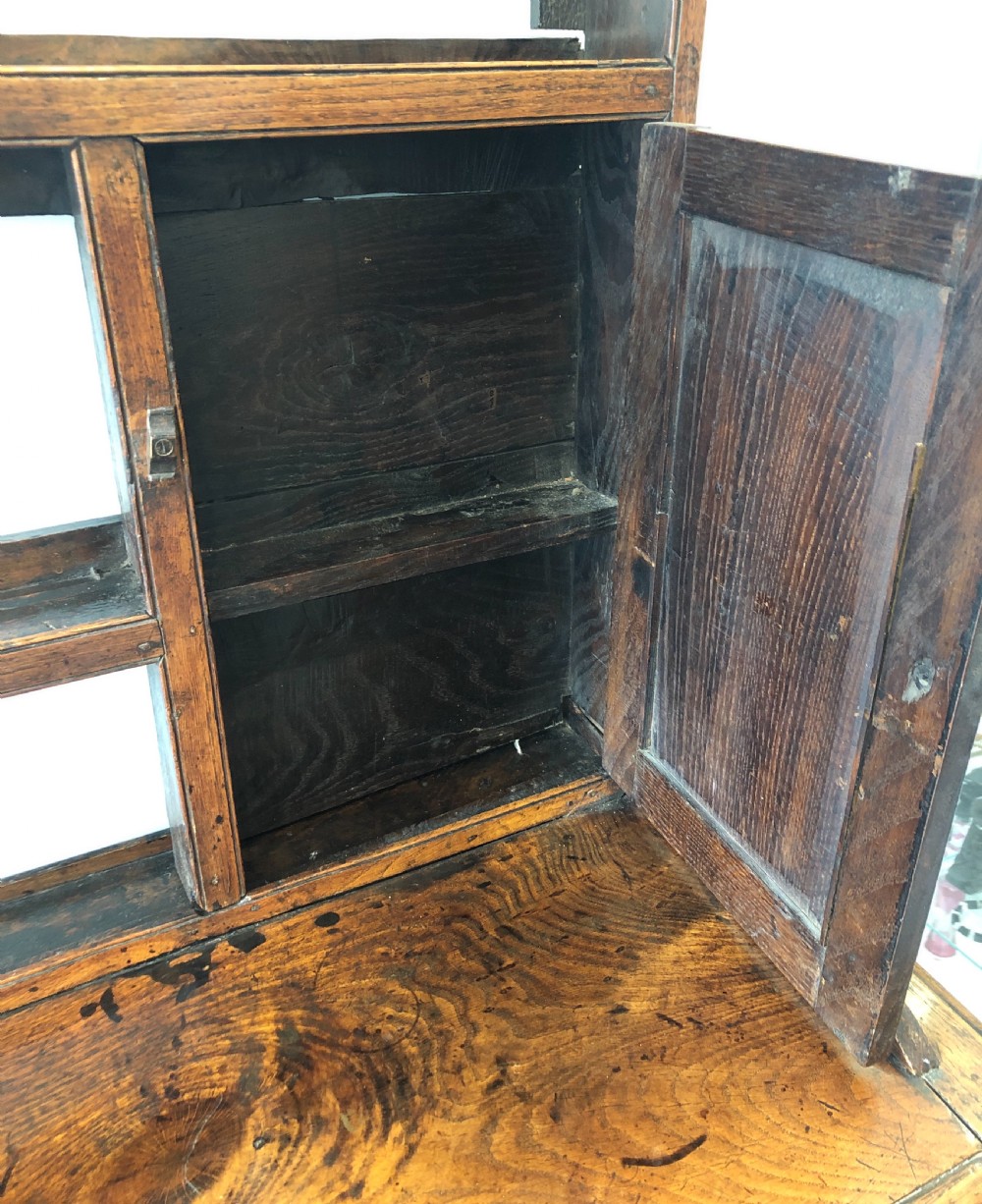 Large Antique Georgian Oak Dresser View XIV