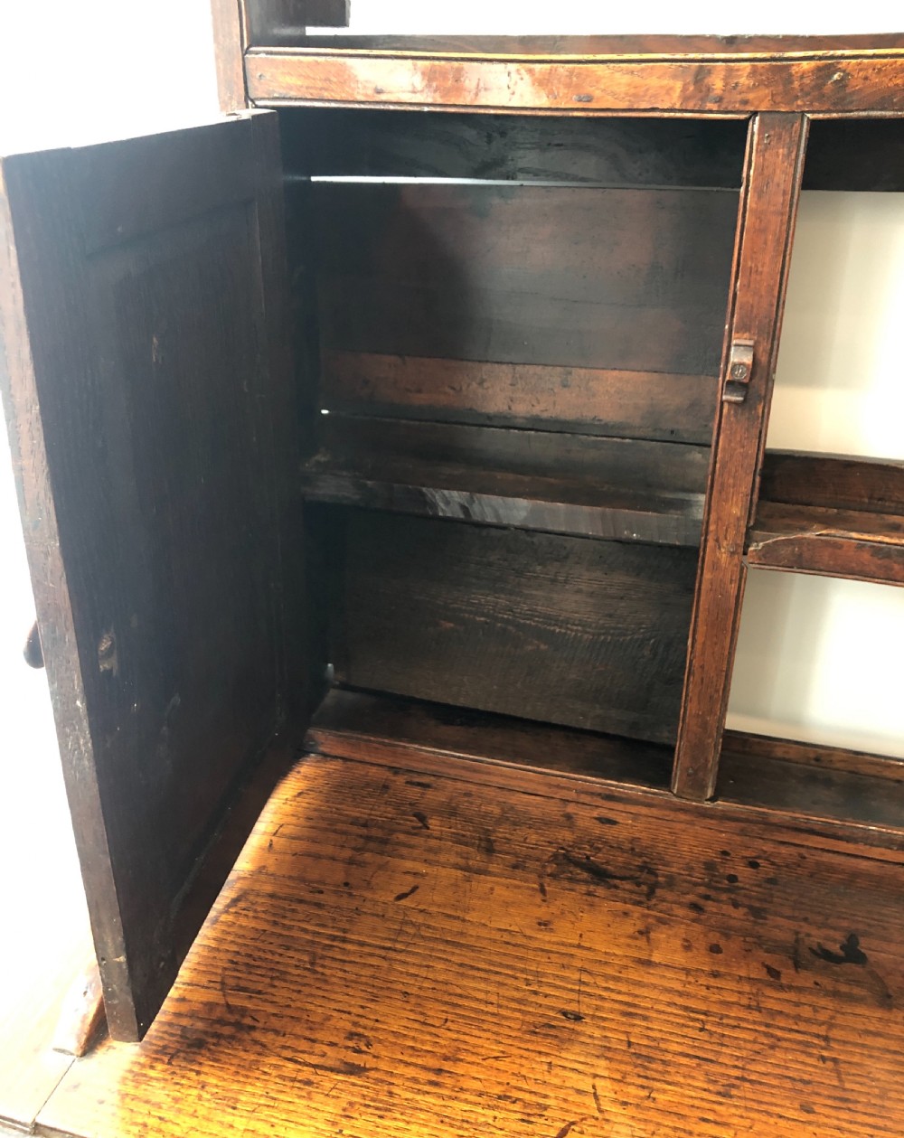 Large Antique Georgian Oak Dresser View XV