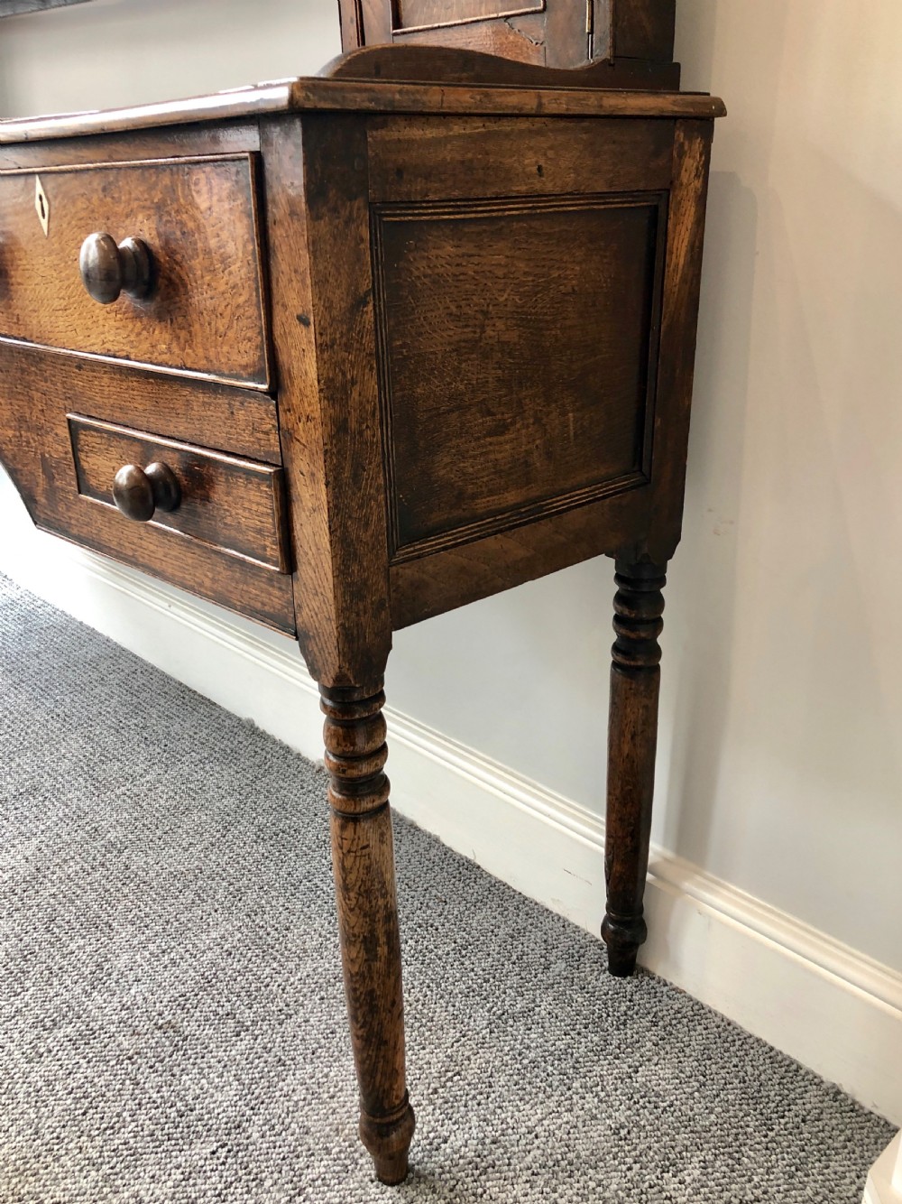 Large Antique Georgian Oak Dresser View XVIII