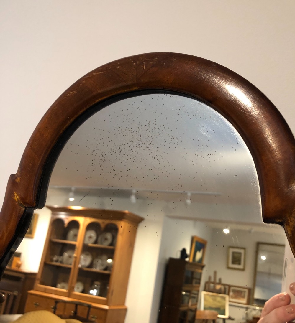Edwardian Walnut Framed Cheval Mirror View VIII