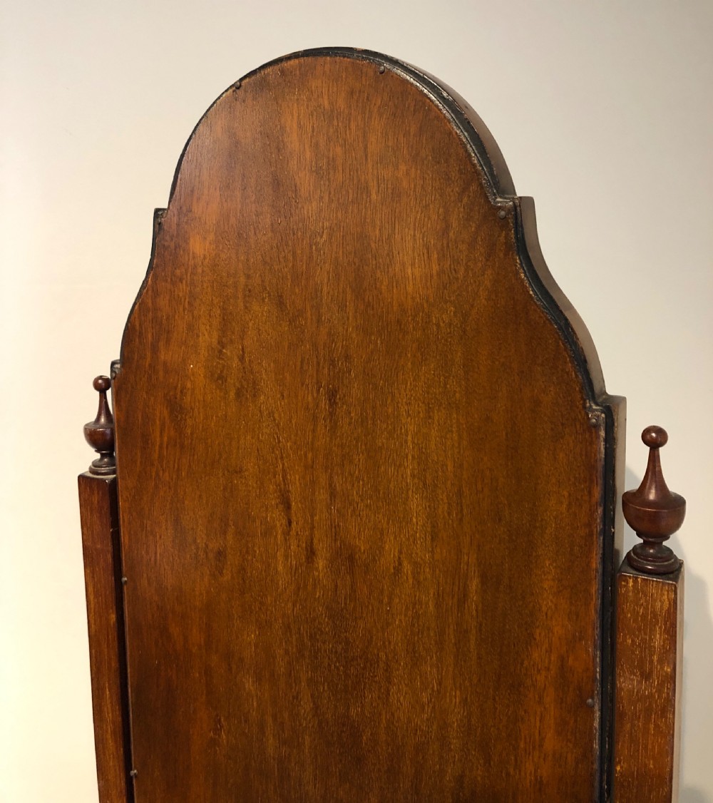Edwardian Walnut Framed Cheval Mirror View XII