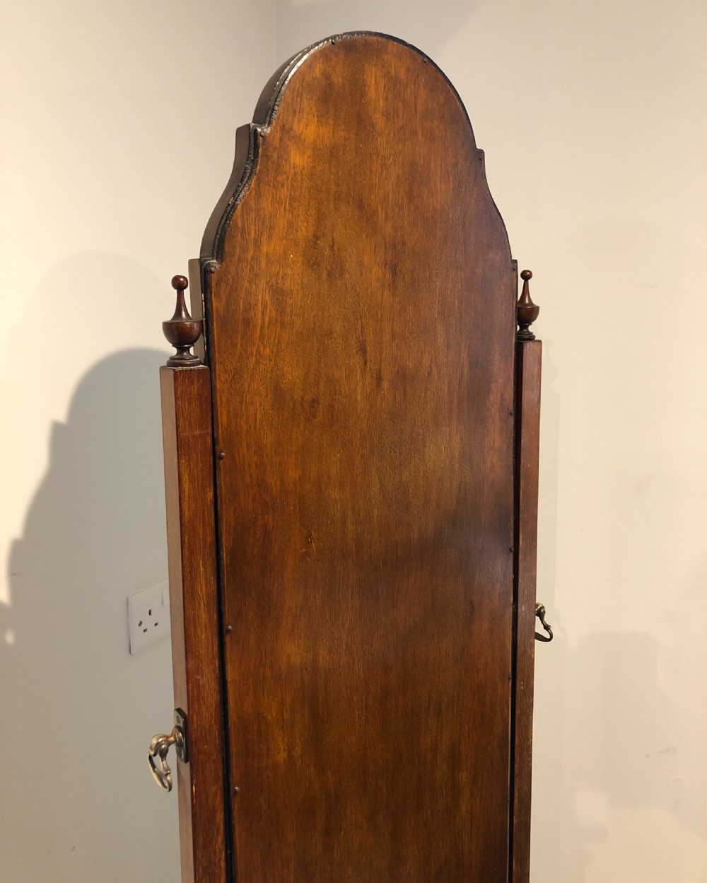 Edwardian Walnut Framed Cheval Mirror View XIII