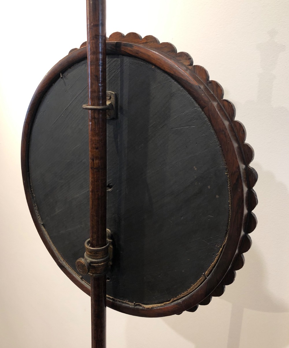 Antique Regency Rosewood Pole Fire Screen  View IX