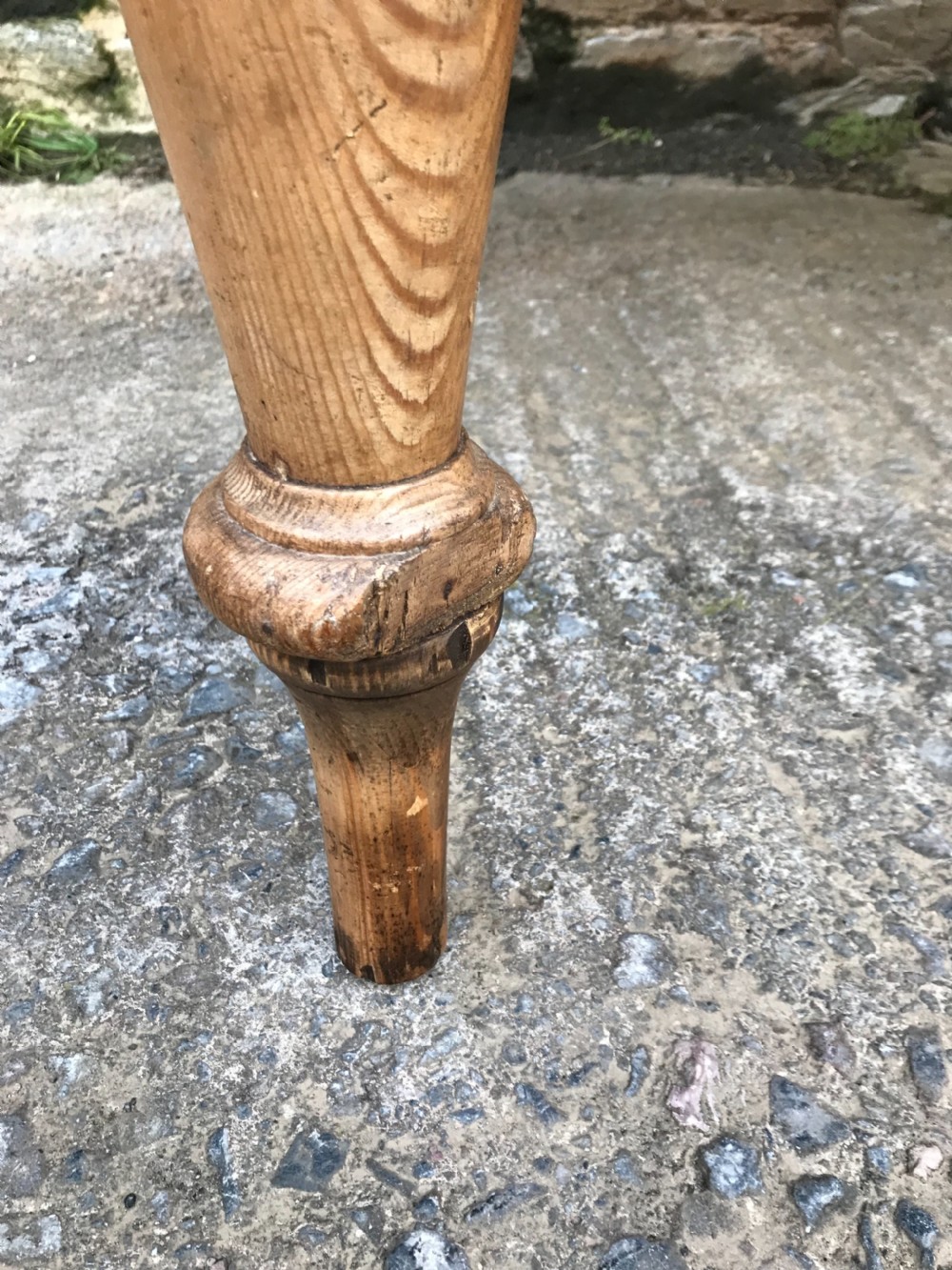 Large Victorian Pine Farmhouse Table View XVII
