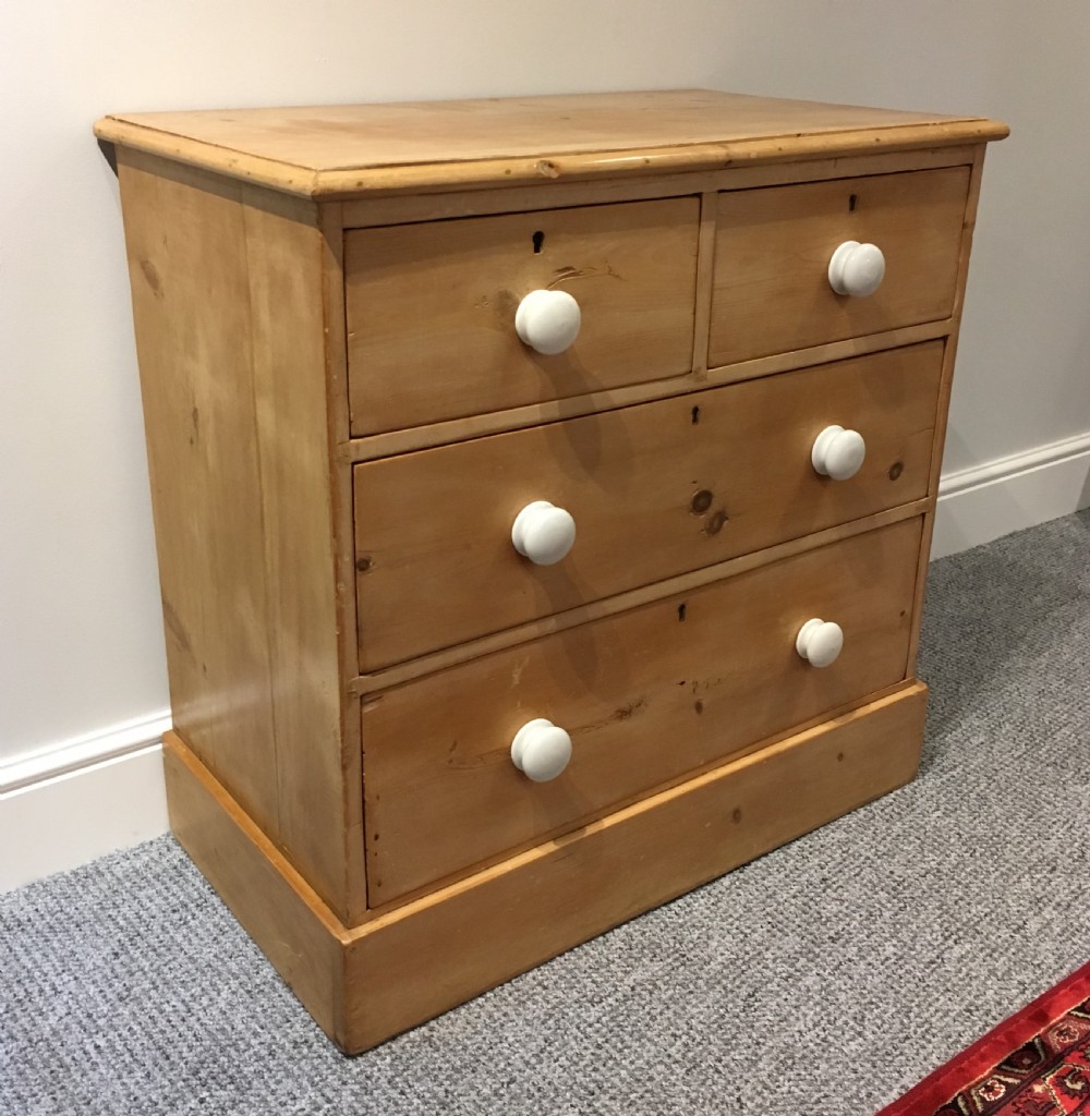 Small Antique Victorian Pine Chest of Drawers View III