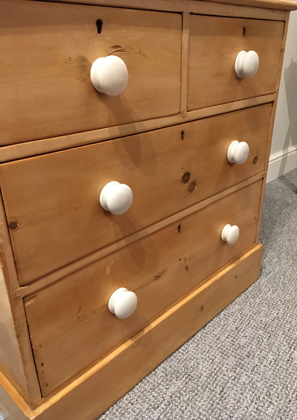 Small Antique Victorian Pine Chest of Drawers View XI
