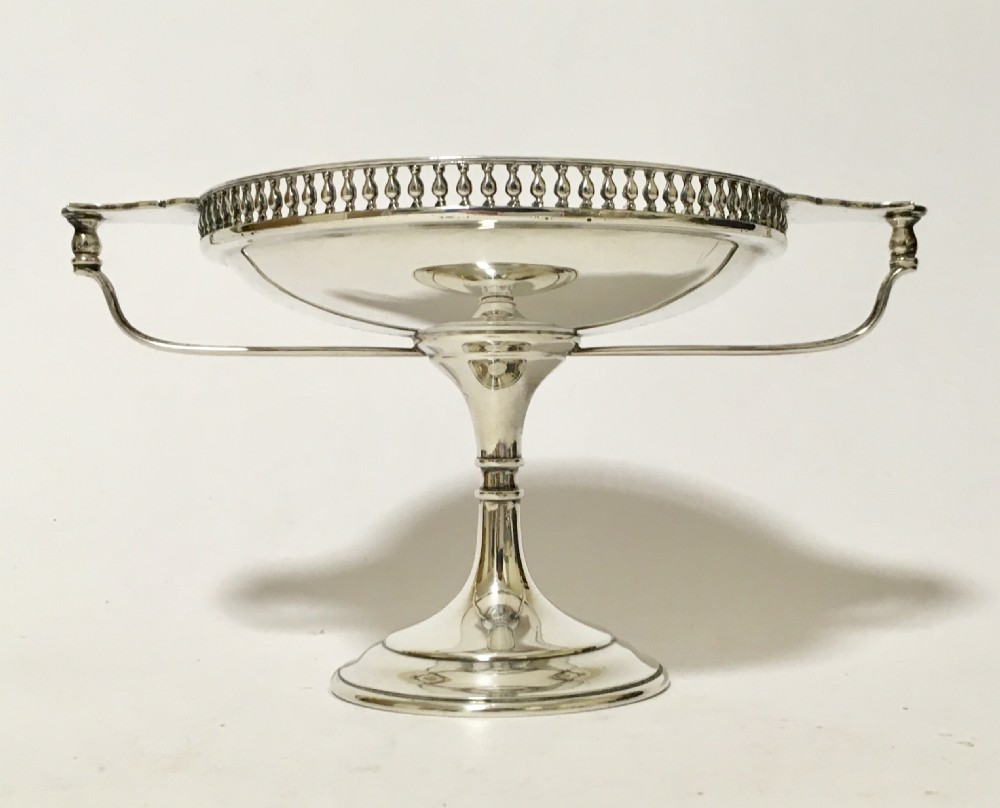 Antique Solid Sterling Silver Tazza 