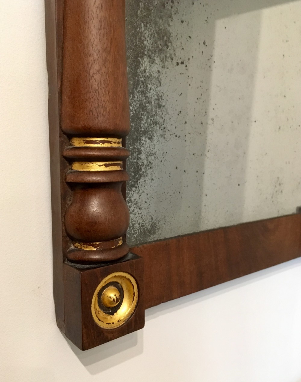 Antique Regency Mahogany Pier Mirror View IV