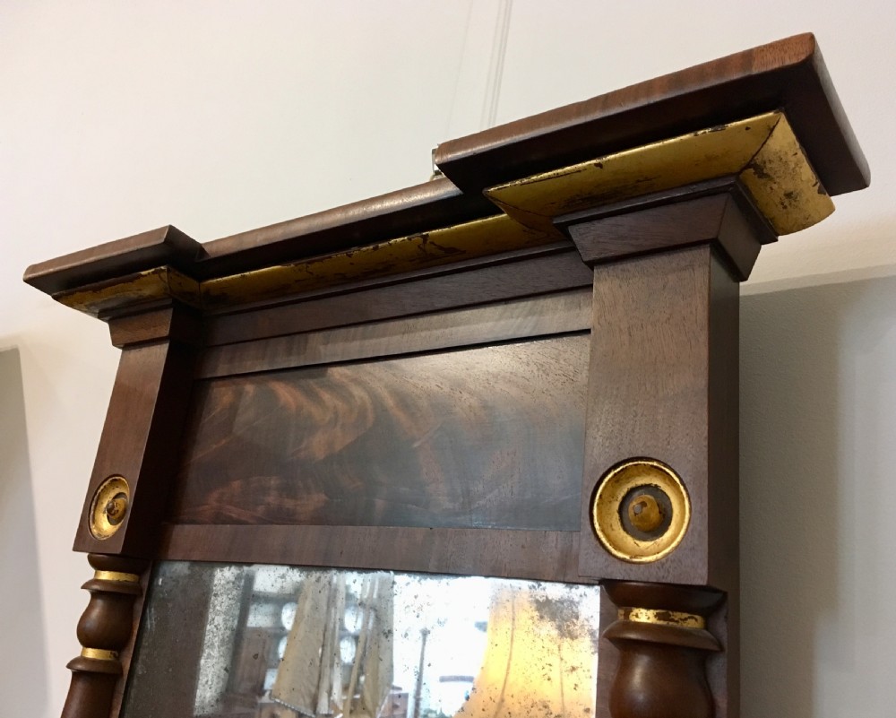 Antique Regency Mahogany Pier Mirror View VI